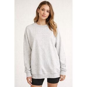 WILO THE LABEL Wellness Club Women's Light Grey Sweatshirt Size XS